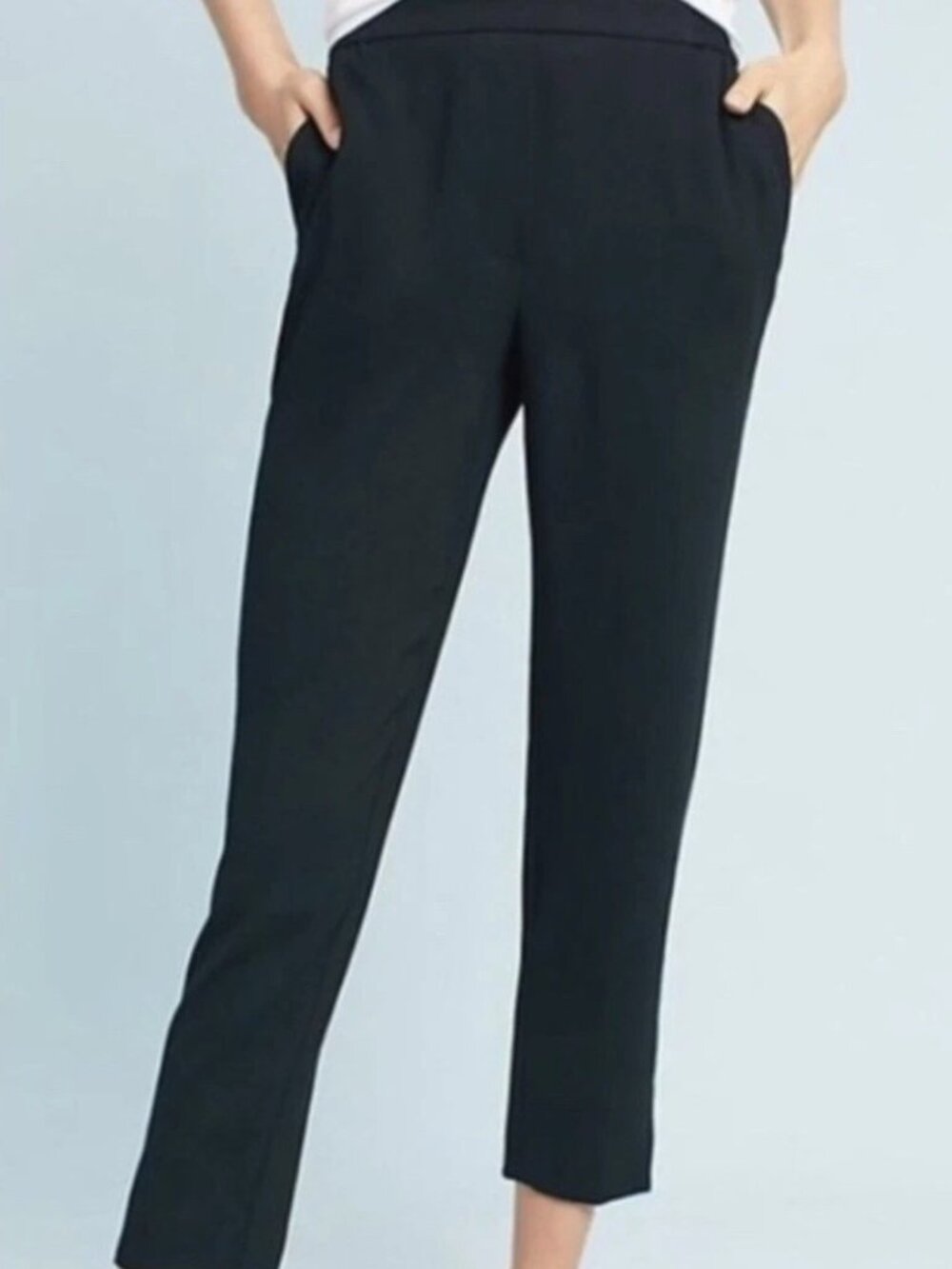 Anthropologie The Essential Pull-On Trouser in Black, Size S